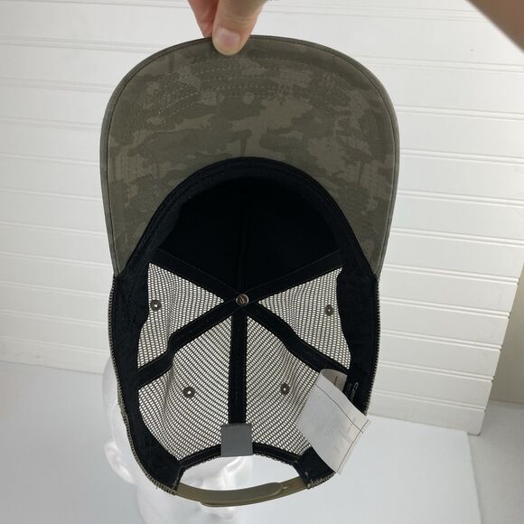 Carhartt Snapback Trucker Hat Burnt Olive Green Camouflage Adjustable Mesh Back - Picture 7 of 8